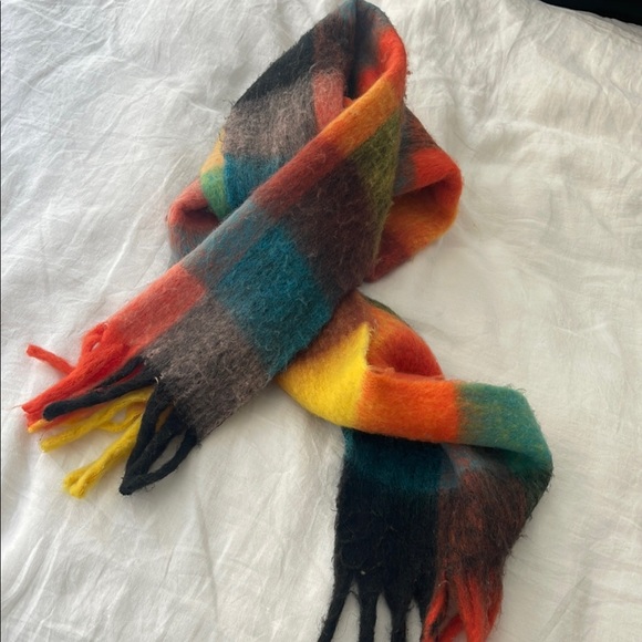 Accessories - Cute Trendy Rainbow Fuzzy Scarf